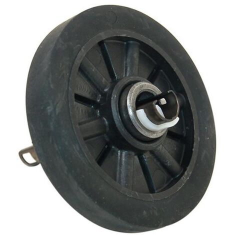 Axe long avant et galet de tambour (481252898003) Sèche-linge BAUCKNECHT, BAUKNECHT, BOSCH, IGNIS, IKEA WHIRLPOOL, KITCHENAID, LADEN, PROLINE, RADIOLA, SOGELUX, VEDETTE, WHIRLPOOL