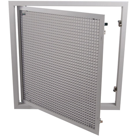 Axelair – Grille de reprise porte-filtre 60x60mm – Mailles carrées inclinées 45° – Filtration efficace pour VMC – Compatible espaces confinés
