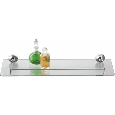 Mensole in vetro trasparente cucina bagno Row Maxi