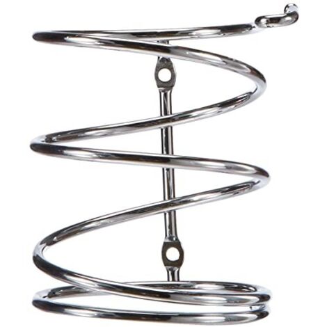 Axentia Bad 282014 - Supporto per asciugacapelli Escala, Rotondo con Gancio, 9,5 cm