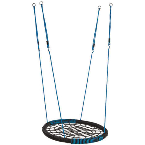 AXI Balançoire Nid d'Oiseau Enfant 100 cm Balançoire ronde bleu pour le jardin - Bleu
