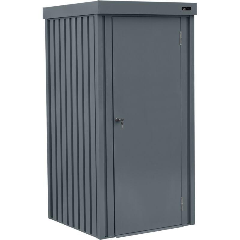 AXI Hector Premium Armoire de Jardin, 1300L, en Acier Galvanisé Armoire Exterieur, Toit Incliné Armoire de Rangement Extérieur Serrure avec 2 clés