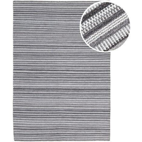Axi Java Tapis D'Extérieur, Rectangulaire, Gris, 160X230 Cm / Épaisseur : 5 Mm - Tapis Jardin Extérieur/Intérieur - Tapis Balcon Fabriqué À Partir De Bouteilles En Pet Recyclées