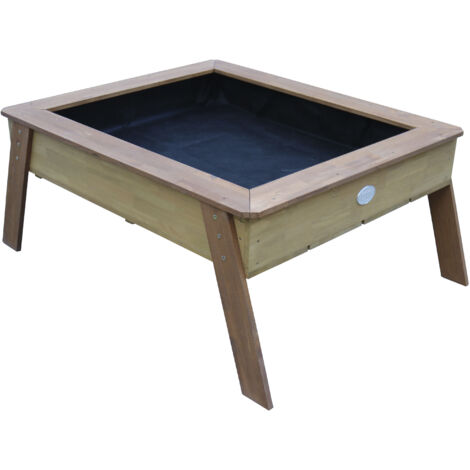 Axi Linda Table De Culture En Bois Avec Bac & Voile De Jardin  Potager Sur Pied / Jardinière En Marron  Peut Aussi Être Utilisé Comme Table De Sable Pour Les Enfants