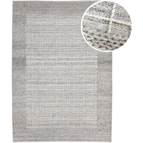 Axi Maui D'Extérieur, Rectangulaire, Beige, 200X290 Cm / Épaisseur : 5 Mm - Tapis Jardin Extérieur/Intérieur - Tapis Balcon Fabriqué À Partir De Bouteilles En Pet Recyclées