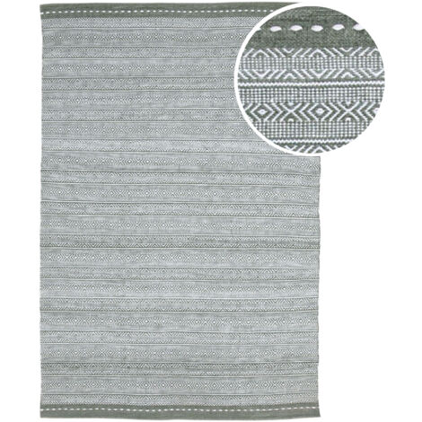 Axi Rhodos Tapis D'Extérieur, Rectangulaire, Vert, 160X230 Cm / Épaisseur : 5 Mm - Tapis Jardin Extérieur/Intérieur - Tapis Balcon Fabriqué À Partir De Bouteilles En Pet Recyclées