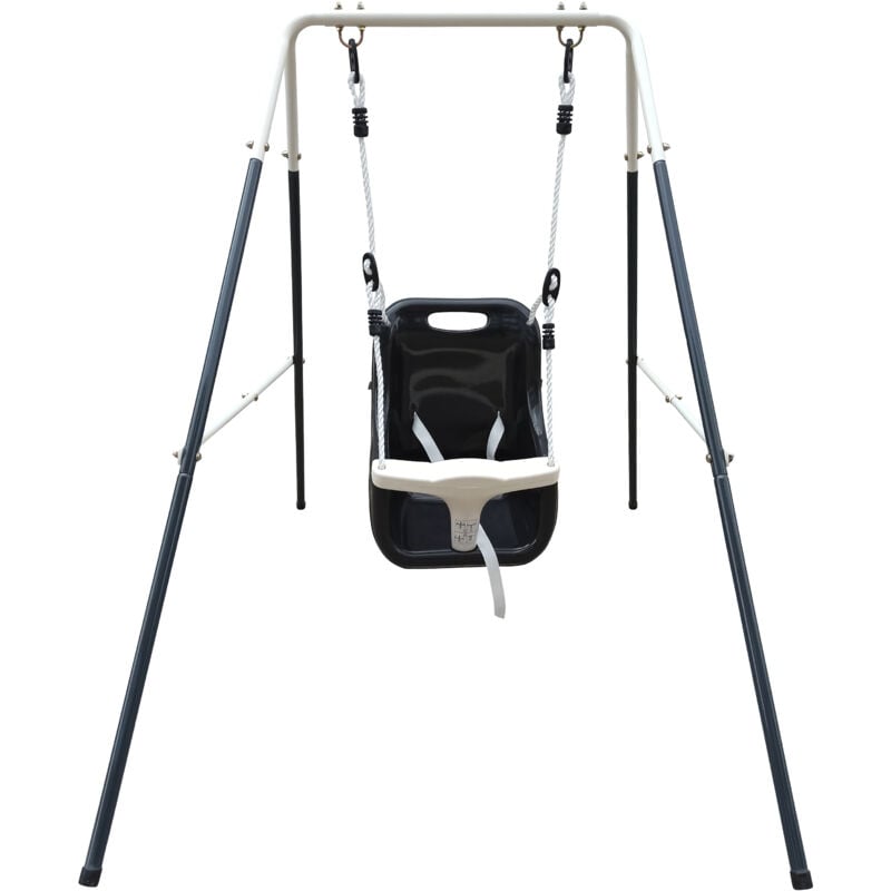 AXI - Siège de balançoire pour bébé en anthracite & crème Pour des bébés à partir de 9 mois
