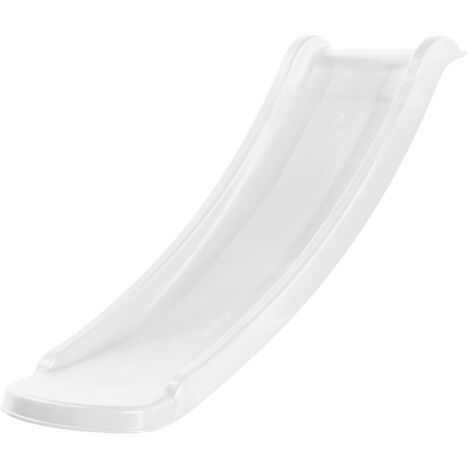 AXI Sky120 Toboggan Blanc - 118 cm Élément complémentaire pour aire de jeux / maison de jeu enfant Toboggan pour hauteur de estrade 60 cm - Blanc