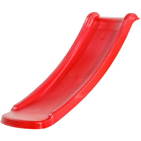 Axi Sky120 Toboggan Rouge - 118 Cm Élément Complémentaire Pour Aire De Jeux / Maison De Jeu Enfant Toboggan Pour Hauteur De Estrade 60 Cm