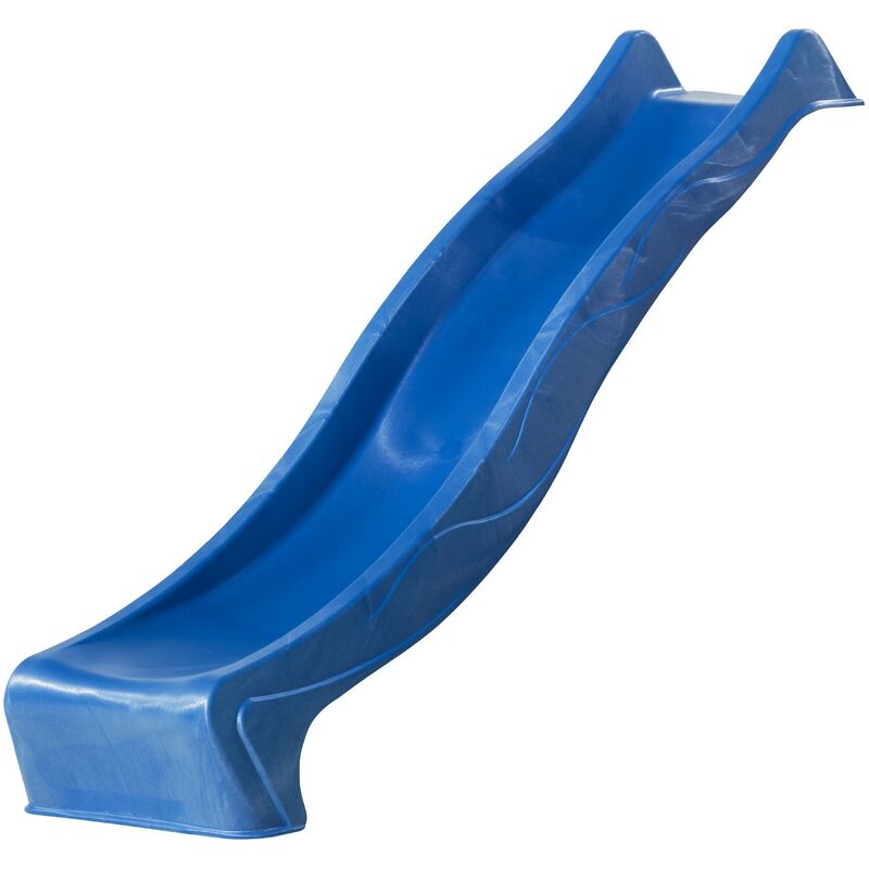 Sky230 Toboggan à Eau en Bleu - 228 cm Élément complémentaire pour aire de jeux / maison de jeu enfant Toboggan pour hauteur de estrade 120 cm - Bleu