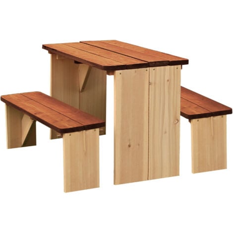 AXI ZidZed Table Picnic Enfant en Bois | Banc Pique Nique pour Enfants