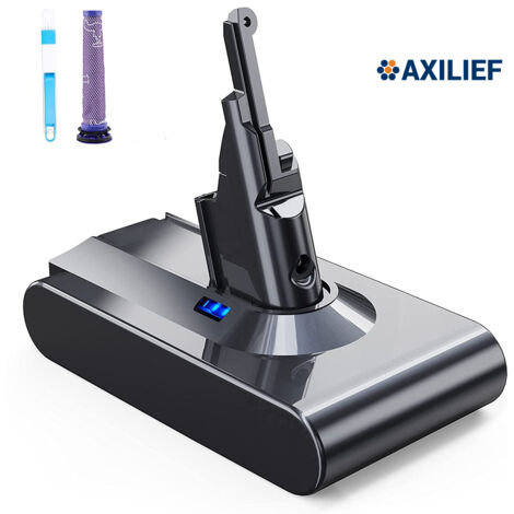 Axilief – Batterie 6000mAh 21.6V pour aspirateur Dyson V8 – Lithium-ion – Performance optimale – Compatible avec plusieurs modèles V8