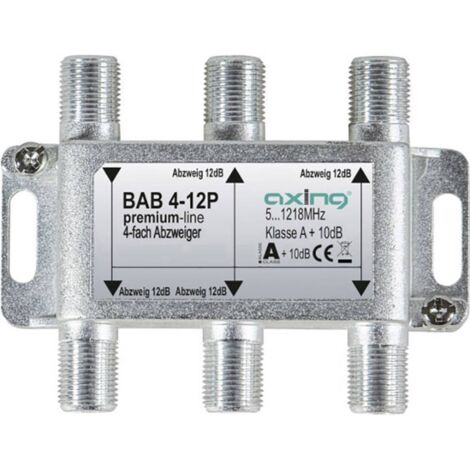 Axing BAB 4-12P Dérivateur TV câble 4 voies 5 - 1218 MHz X998021