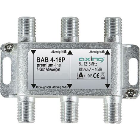 Axing BAB 4-16P Dérivateur TV câble 4 voies 5 - 1218 MHz X998011