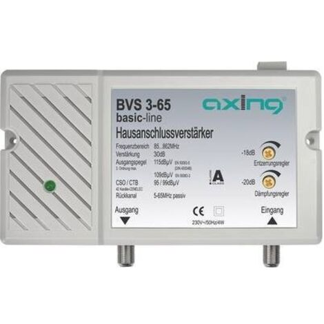 Axing BVS 3-65 Amplificatore per TV via cavo 30 dB