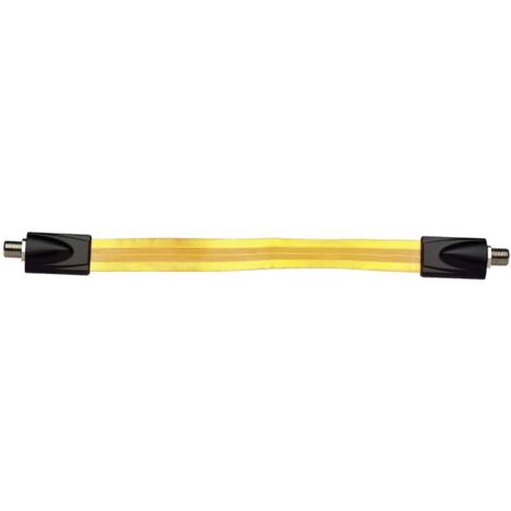 Axing SAT Cavo [1x Presa F - 1x Presa F] 25.00 cm 75 dB contatti connettore dorati, per passaggio sottofinestra Traspar