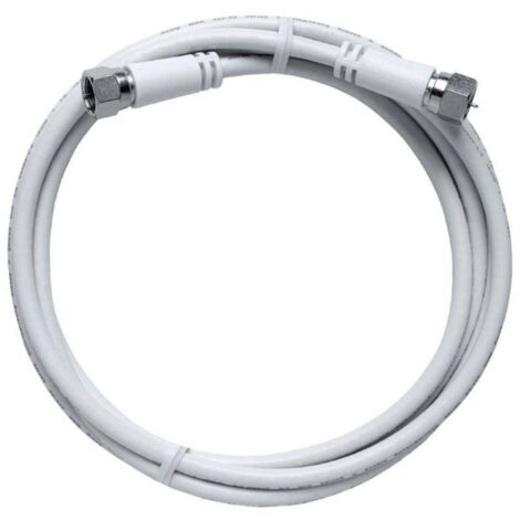 Axing SAT Cavo [1x Spina a F - 1x Spina a F] 5.00 m 85 dB Bianco