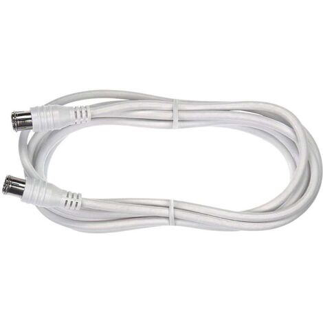 Axing SAT Cavo [1x Spina quick a F - 1x Spina quick a F] 1.50 m 85 dB Bianco
