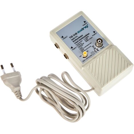 Axing TVS 14-00 Amplificatore per antenna TV digitale terrestre e FM radio, 4 Uscite, 10 dB, 47-862 MHz