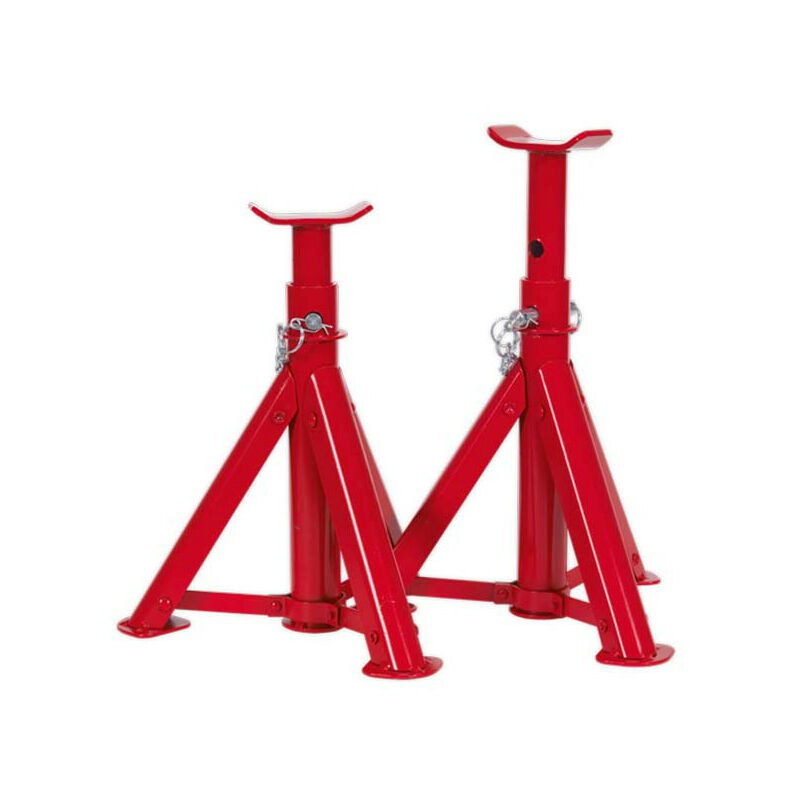 AS2000F Axle Stands (Pair) 2tonne Capacity per Stand - Folding Type - Sealey
