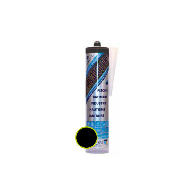 Mastic-colle multi usages - noir 290 ml - MS3000 aquamax polymax
