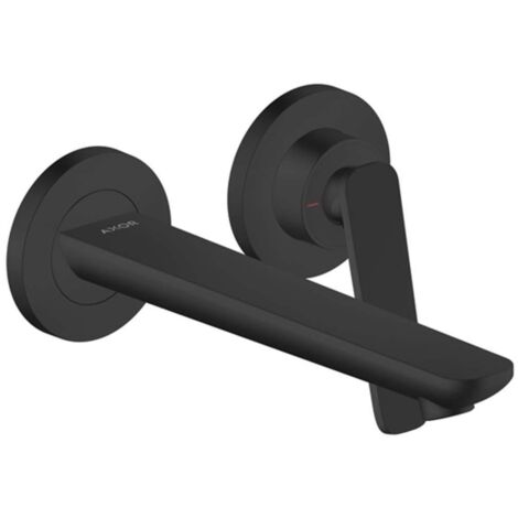 Axor Citterio C - Miscelatore ad incasso per lavabo, con sistema di scarico, montaggio a 2 fori, EcoSmart, nero opaco 49110670