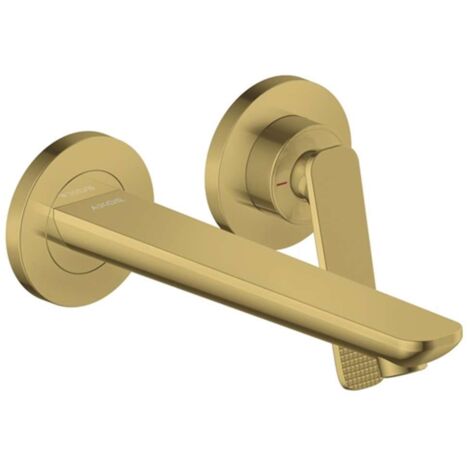 Axor Citterio C - Miscelatore da lavabo, con sistema di scarico, montaggio a 2 fori, EcoSmart, aspetto oro lucido 49111990