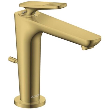 Axor Citterio C - Miscelatore per lavabo con sistema di scarico, EcoSmart, CoolStart, aspetto oro lucido 49031990