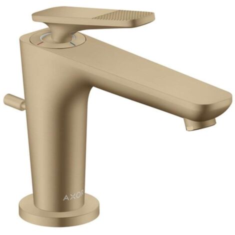 Axor Citterio C - Miscelatore per lavabo con sistema di scarico, EcoSmart, CoolStart, bronzo spazzolato 49011140