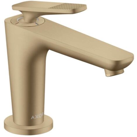 Axor Citterio C - Miscelatore per lavabo con sistema di scarico, EcoSmart, CoolStart, bronzo spazzolato 49021140