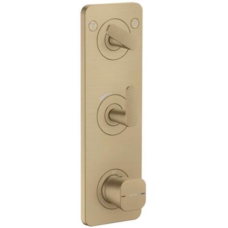 Axor Citterio C - Miscelatore termostatico ad incasso per 2 utenze, color bronzo spazzolato 49701140