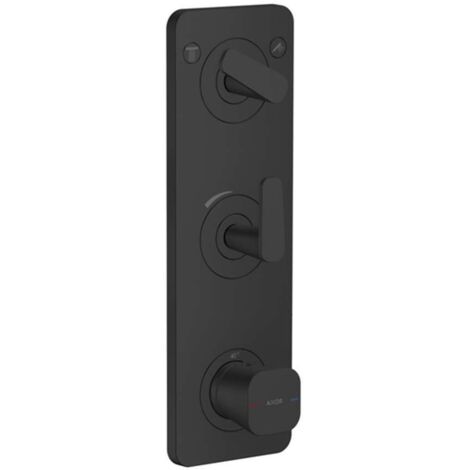 Axor Citterio C - Miscelatore termostatico ad incasso per 2 utenze, nero opaco 49700670