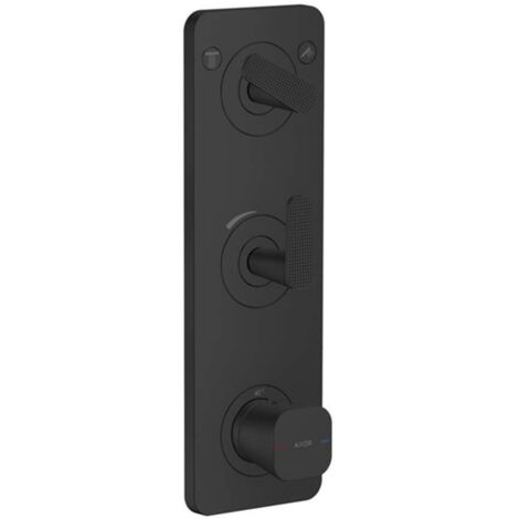 Axor Citterio C - Miscelatore termostatico ad incasso per 2 utenze, nero opaco 49701670