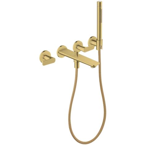 Axor Citterio C - Miscelatore vasca incasso, installazione a 4 fori, con accessori, aspetto oro lucido 49481990