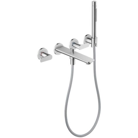 Axor Citterio C - Mitigeur de baignoire encastré, installation 4 trous, avec accessoires, chrome 49480000