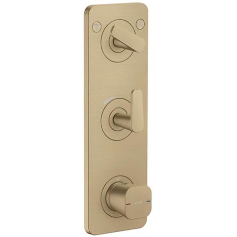Axor Citterio C - Mitigeur thermostatique encastré, 2 sorties, bronze brossé 49700140