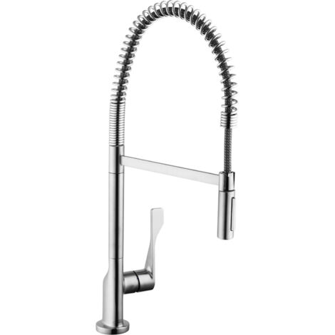Axor Citterio - Rubinetto da lavello Semi-Pro con doccetta estraibile, simil inox 39840800