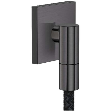 Axor Fine - Wandanschlussbogen, Schwarzchrom gebürstet 36738340
