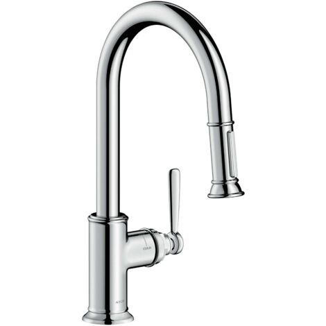 Axor Montreux - Grifo monomando de cocina con ducha extraíble, cromo 16581000