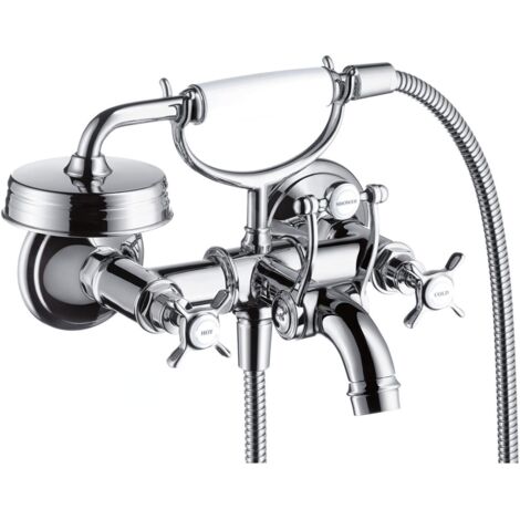 Axor Montreux - Mélangeur de baignoire avec deux robinets, chrome 16540000