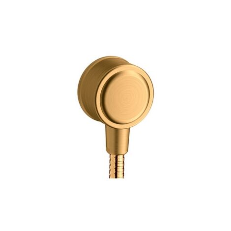 AXOR Montreux Wandanschluss mit Rückflussverhinderer Brushed Gold Optic, 16884250