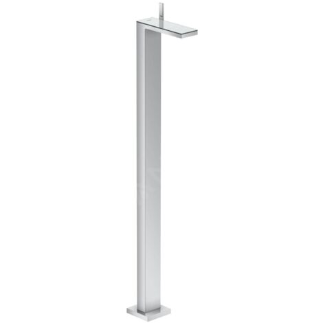 Axor MyEdition - Mitigeur de lavabo à monter au sol avec garniture de vidage Push-Open, chrome/verre mirroir 47040000