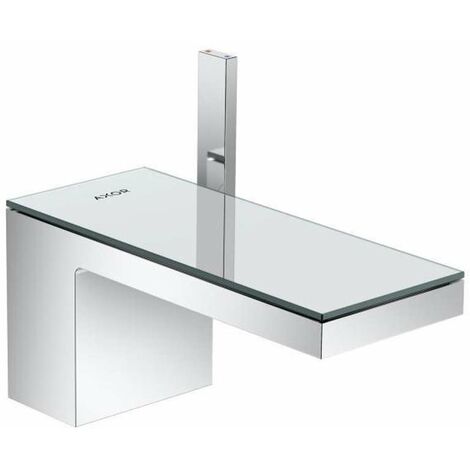 Axor MyEdition - Mitigeur de lavabo, avec garniture de vidage Push-Open, chrome/verre mirroir 47010000