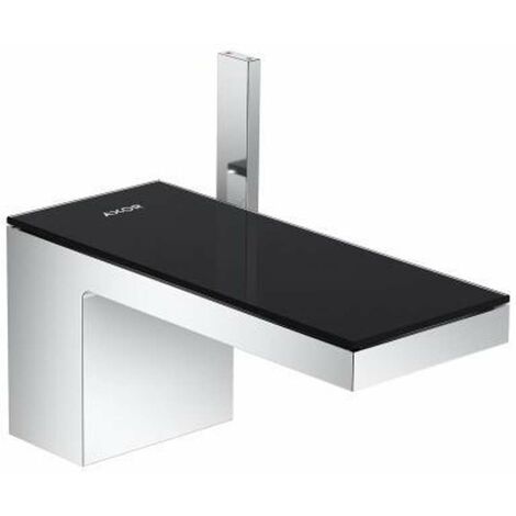 Axor MyEdition - Mitigeur de lavabo, avec garniture de vidage Push-Open, chrome/verre noir 47010600