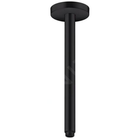 Axor Programme de douche - Bras de douche de plafond, 300 mm, noir mat 26433670