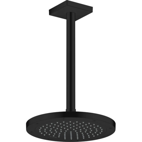 Axor Programme de douche - Bras de douche de plafond, 300 mm, noir mat 26438670