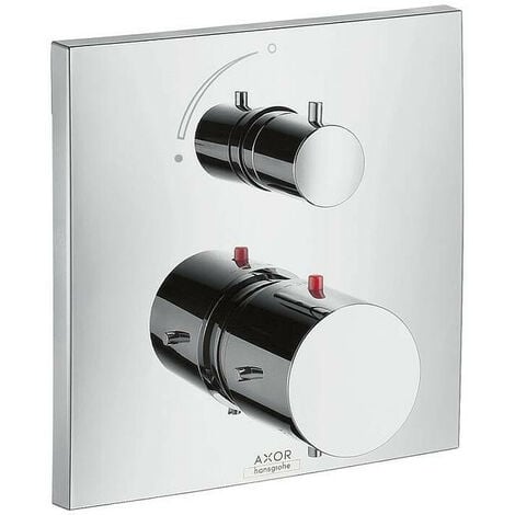 AXOR - Set de finition Starck X pour thermostatique encastré avec robinet d'arrêt chromé