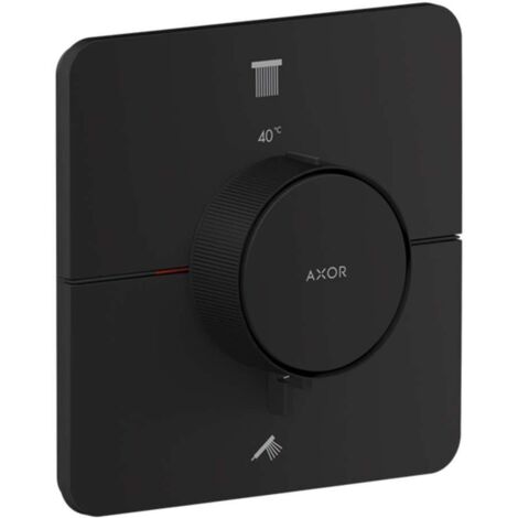 Axor ShowerSelect ID - Mitigeur thermostatique encastré, 2 sorties, noir mat 36754670