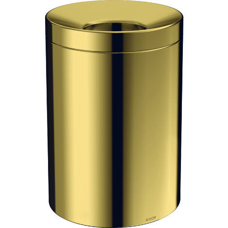 Axor Universal Circular - Papelera de 5 l, aspecto pulido de oro 42872990