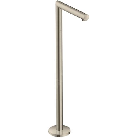 Axor Uno - Bec de baignoire au sol, nickel brossé 45412820